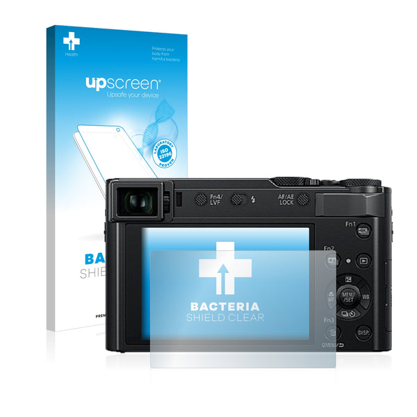 upscreen Bacteria Shield Clear Premium Antibacterial Screen Protector for Panasonic Lumix DC-TZ202