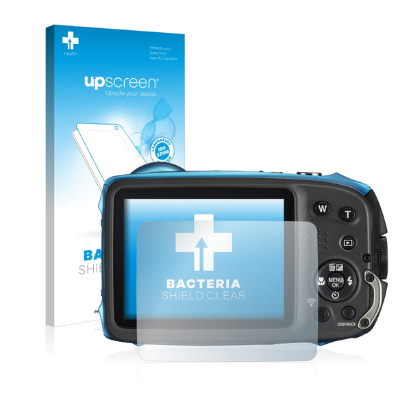 upscreen Bacteria Shield Clear Premium Antibacterial Screen Protector for FujiFilm FinePix XP130