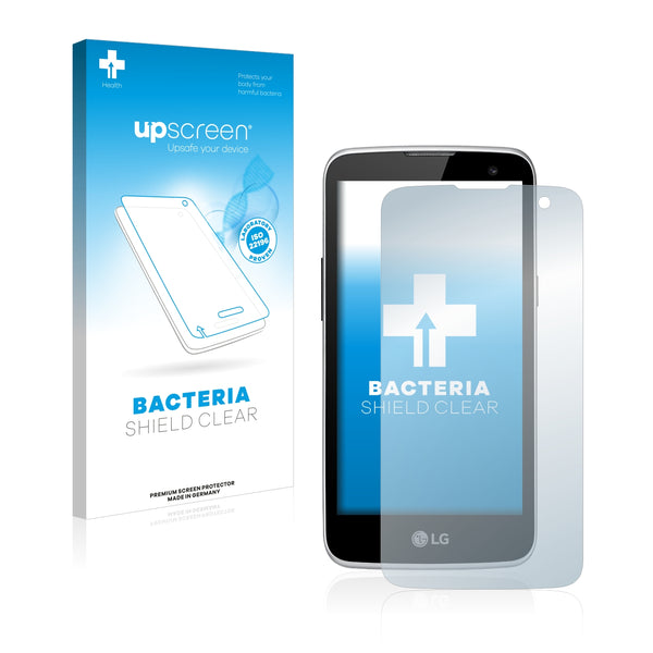 upscreen Bacteria Shield Clear Premium Antibacterial Screen Protector for LG K4 LTE