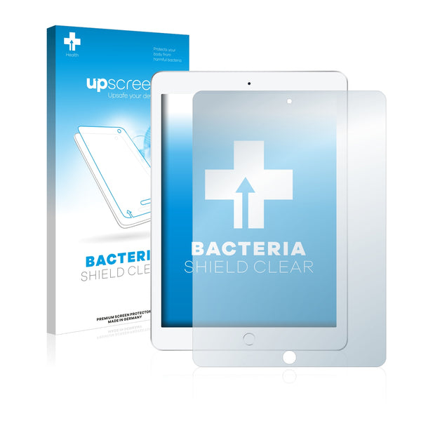 upscreen Bacteria Shield Clear Premium Antibacterial Screen Protector for Apple iPad 9.7 2018 (6th. generation)