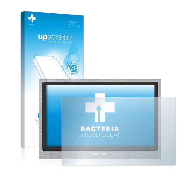 upscreen Bacteria Shield Clear Premium Antibacterial Screen Protector for Lilliput TK1330-NP/C/T