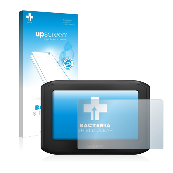 upscreen Bacteria Shield Clear Premium Antibacterial Screen Protector for Garmin zumo 396 LMT-S