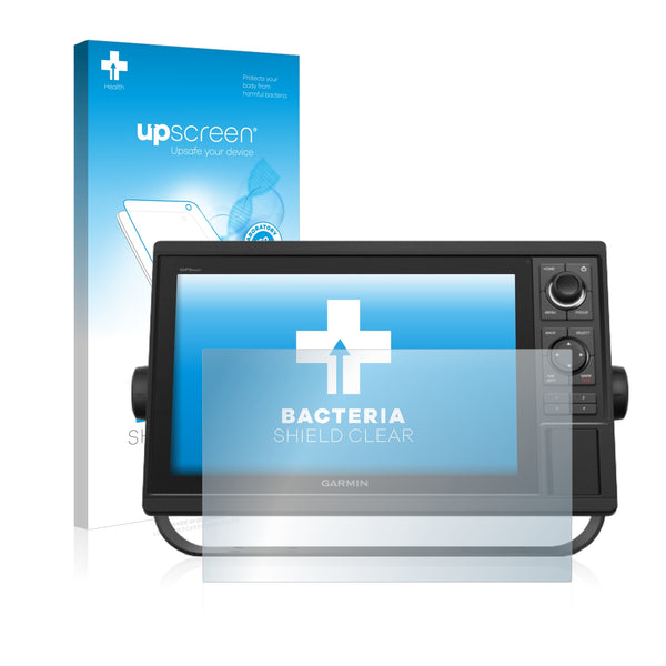 upscreen Bacteria Shield Clear Premium Antibacterial Screen Protector for Garmin GPSMAP 1222