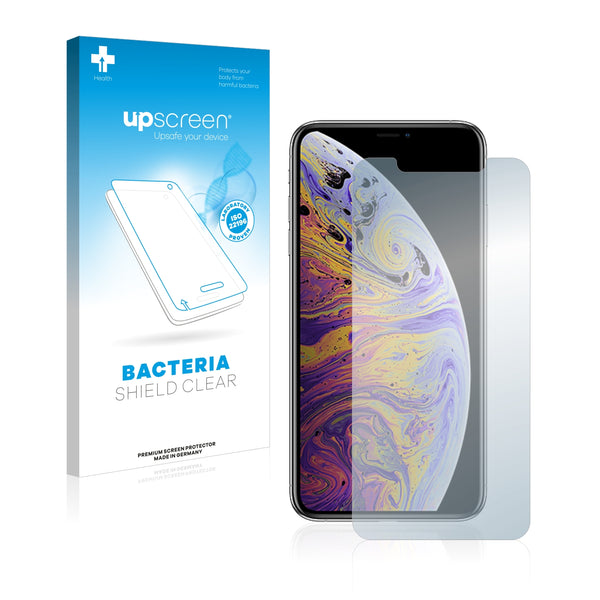 upscreen Bacteria Shield Clear Premium Antibacterial Screen Protector for Apple iPhone Xs Max