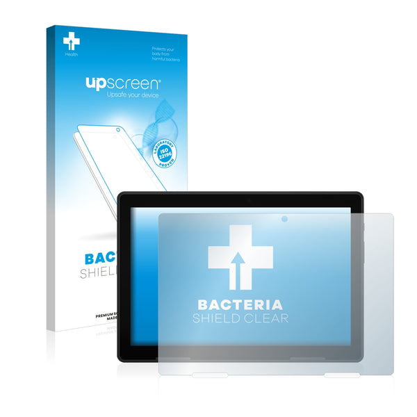 upscreen Bacteria Shield Clear Premium Antibacterial Screen Protector for Medion Lifetab E10604 (MD 61041)