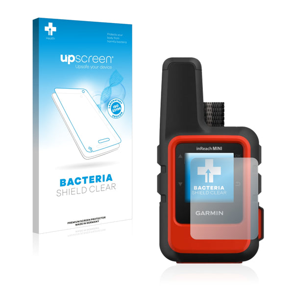 upscreen Bacteria Shield Clear Premium Antibacterial Screen Protector for Garmin inReach Mini