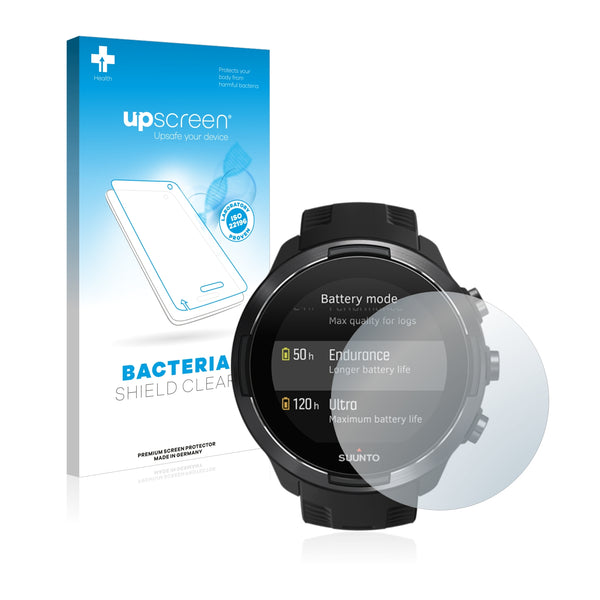 upscreen Bacteria Shield Clear Premium Antibacterial Screen Protector for Suunto 9