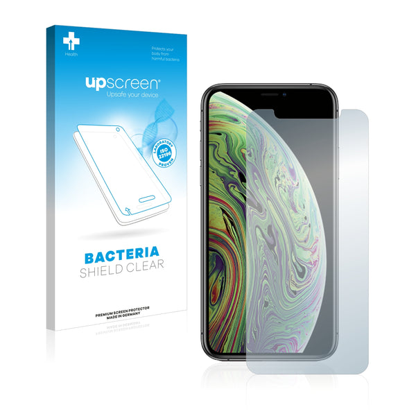 upscreen Bacteria Shield Clear Premium Antibacterial Screen Protector for Apple iPhone Xs