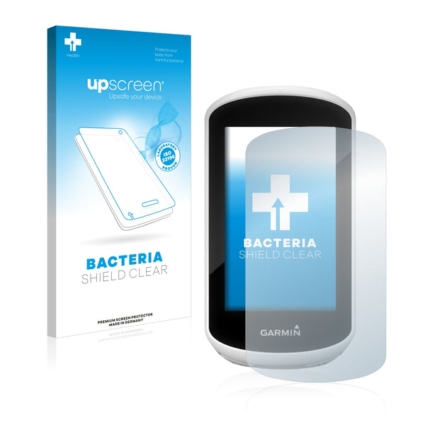 upscreen Bacteria Shield Clear Premium Antibacterial Screen Protector for Garmin Edge Explore 2018
