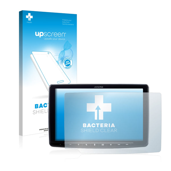 upscreen Bacteria Shield Clear Premium Antibacterial Screen Protector for Alpine iLX-F903D 9