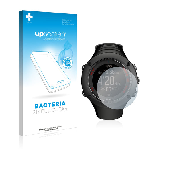 upscreen Bacteria Shield Clear Premium Antibacterial Screen Protector for Suunto Ambit3 Connected