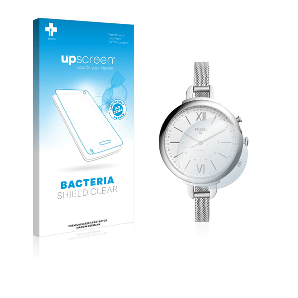 upscreen Bacteria Shield Clear Premium Antibacterial Screen Protector for Fossil Q Annette