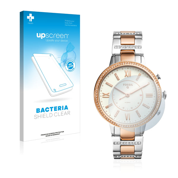 upscreen Bacteria Shield Clear Premium Antibacterial Screen Protector for Fossil Q Virginia