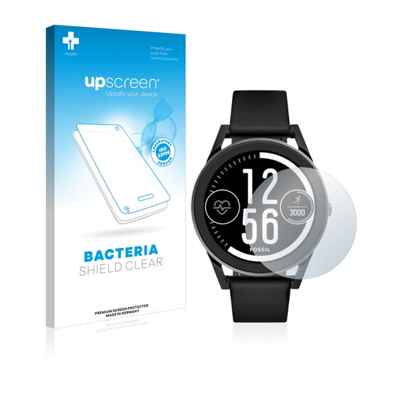 upscreen Bacteria Shield Clear Premium Antibacterial Screen Protector for Fossil Q Control (3.Gen)