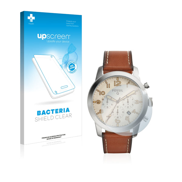 upscreen Bacteria Shield Clear Premium Antibacterial Screen Protector for Fossil Q Pilot 54