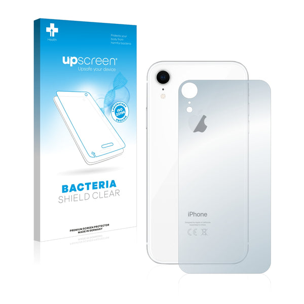 upscreen Bacteria Shield Clear Premium Antibacterial Screen Protector for Apple iPhone XR (Back)