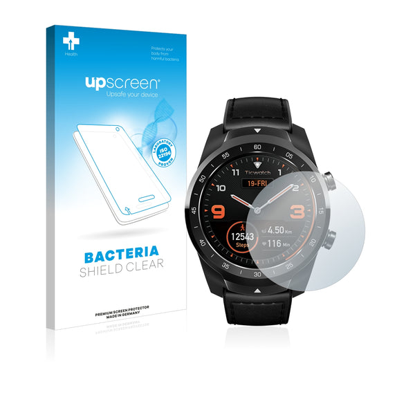 upscreen Bacteria Shield Clear Premium Antibacterial Screen Protector for Mobvoi Ticwatch Pro 2018