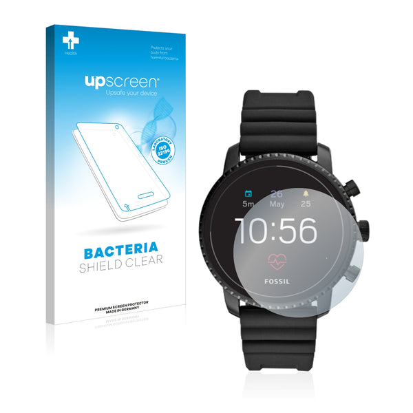 upscreen Bacteria Shield Clear Premium Antibacterial Screen Protector for Fossil Q Explorist HR (4.Gen)