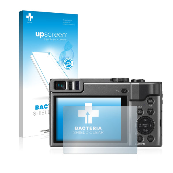 upscreen Bacteria Shield Clear Premium Antibacterial Screen Protector for Panasonic Lumix DC-TZ90