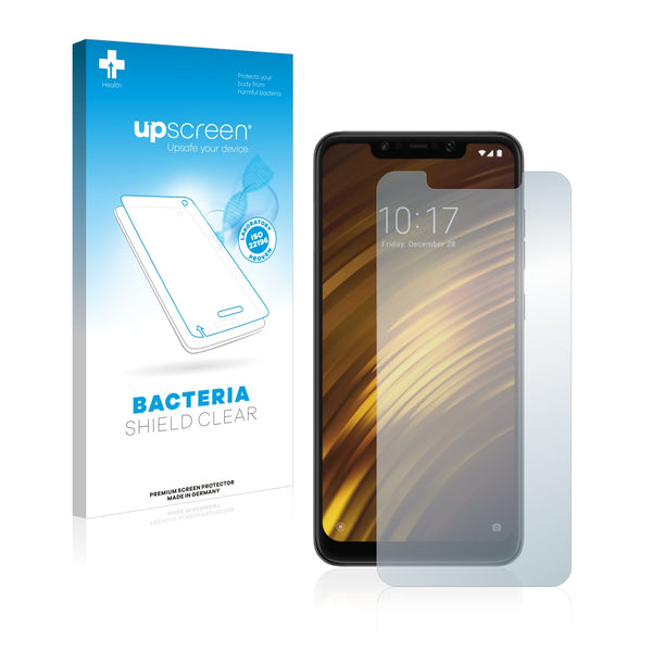 upscreen Bacteria Shield Clear Premium Antibacterial Screen Protector for Xiaomi Pocophone F1