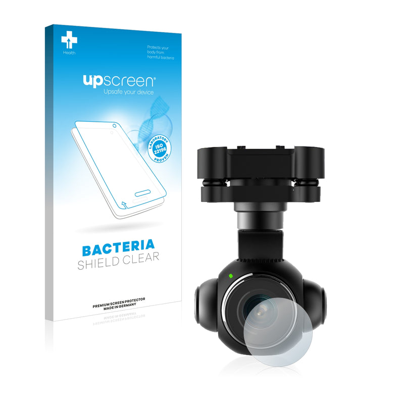 upscreen Bacteria Shield Clear Premium Antibacterial Screen Protector for Yuneec Typhoon Plus (Lens)