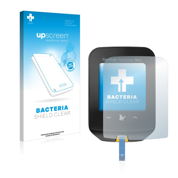 upscreen Bacteria Shield Clear Premium Antibacterial Screen Protector for Freestyle Precision Neo