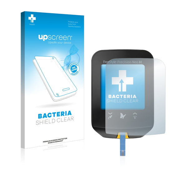upscreen Bacteria Shield Clear Premium Antibacterial Screen Protector for Freestyle Precision Neo H