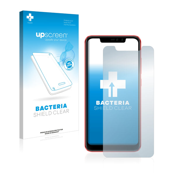 upscreen Bacteria Shield Clear Premium Antibacterial Screen Protector for Xiaomi Redmi Note 6 Pro