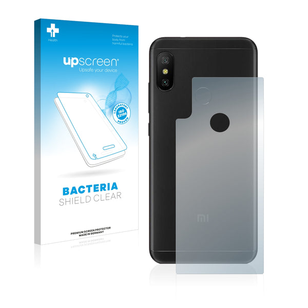 upscreen Bacteria Shield Clear Premium Antibacterial Screen Protector for Xiaomi Mi A2 Lite (Back)