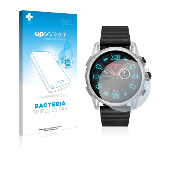 upscreen Bacteria Shield Clear Premium Antibacterial Screen Protector for Diesel On Full Guard 2.5