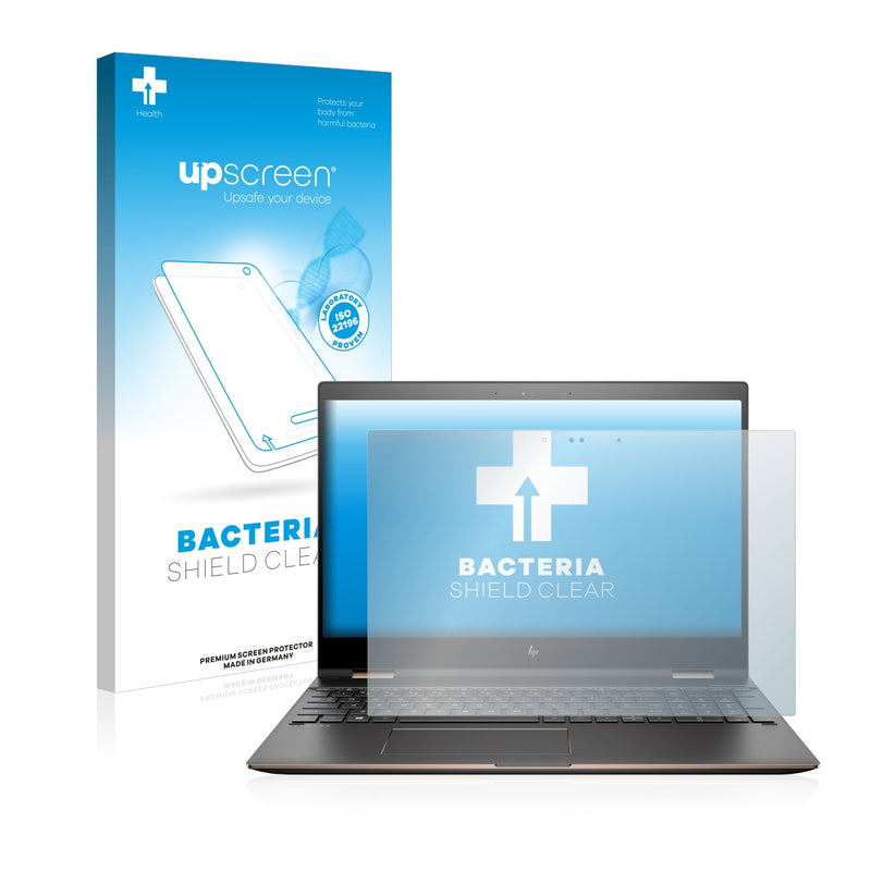 upscreen Bacteria Shield Clear Premium Antibacterial Screen Protector for HP Spectre x360 15-ch005ng