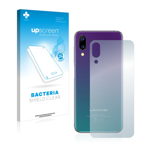 upscreen Bacteria Shield Clear Premium Antibacterial Screen Protector for Umidigi One (Back)