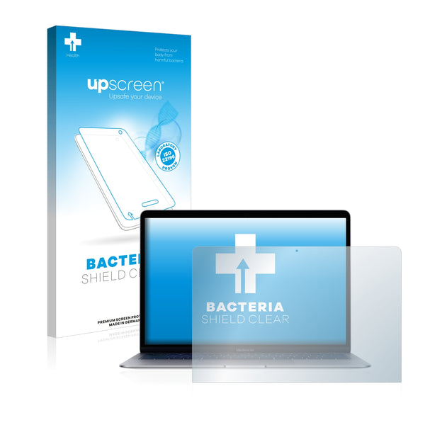 upscreen Bacteria Shield Clear Premium Antibacterial Screen Protector for Apple MacBook Air 13 2018