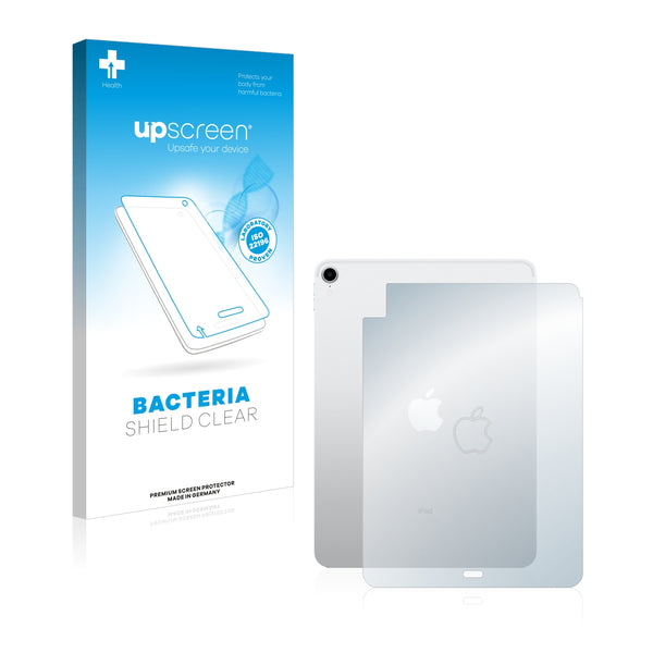 upscreen Bacteria Shield Clear Premium Antibacterial Screen Protector for Apple iPad Pro 11 2018 (Back)