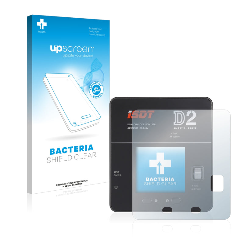 upscreen Bacteria Shield Clear Premium Antibacterial Screen Protector for ISDT D2