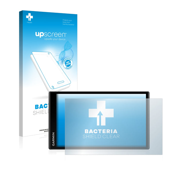 upscreen Bacteria Shield Clear Premium Antibacterial Screen Protector for Garmin DriveTrack 71