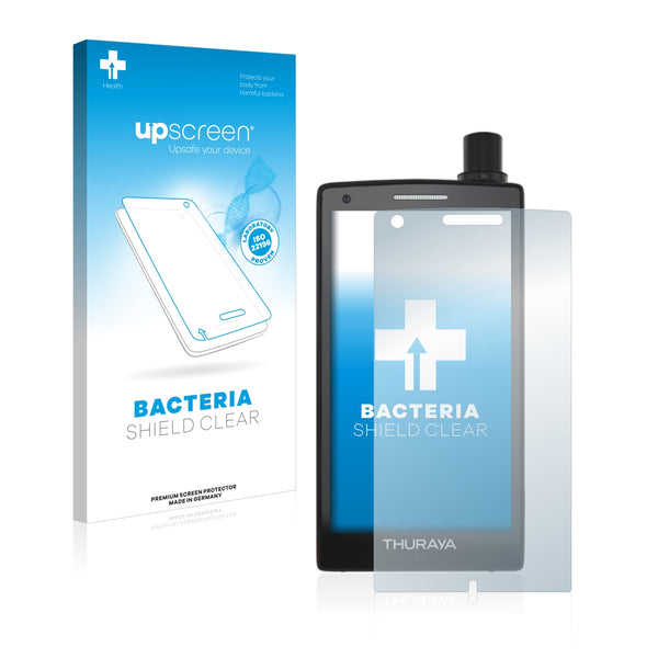 upscreen Bacteria Shield Clear Premium Antibacterial Screen Protector for Thuraya X5 Touch