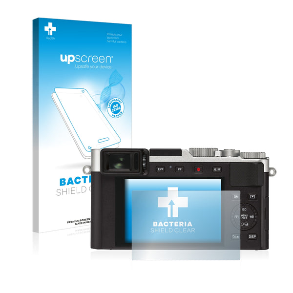 upscreen Bacteria Shield Clear Premium Antibacterial Screen Protector for Leica D-Lux 7