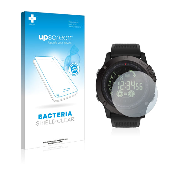 upscreen Bacteria Shield Clear Premium Antibacterial Screen Protector for Gokoo Fitness Tracker S10