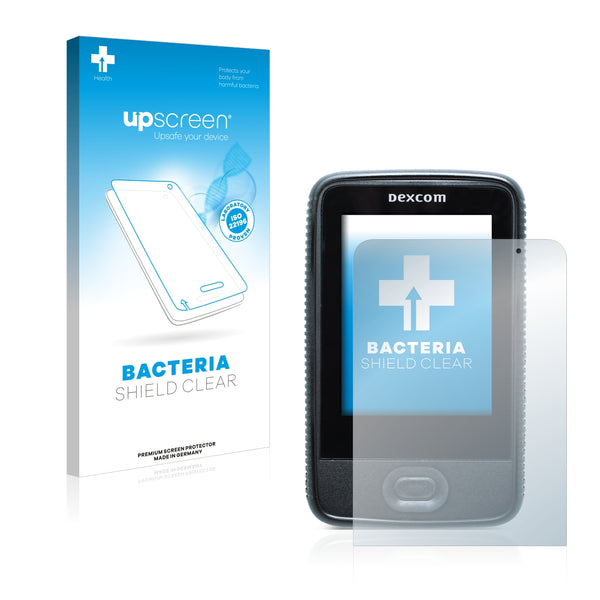 upscreen Bacteria Shield Clear Premium Antibacterial Screen Protector for Dexcom G6 Receiver CGM