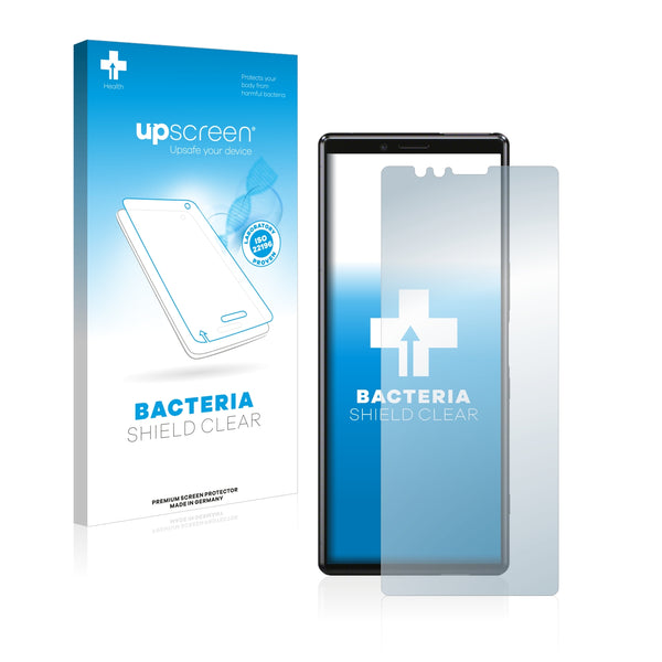 upscreen Bacteria Shield Clear Premium Antibacterial Screen Protector for Sony Xperia 1