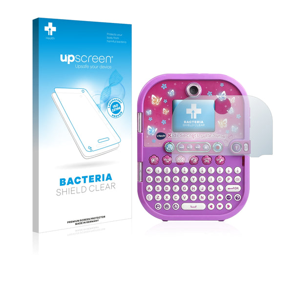 upscreen Bacteria Shield Clear Premium Antibacterial Screen Protector for Vtech Kidisecrets Selfie Journal