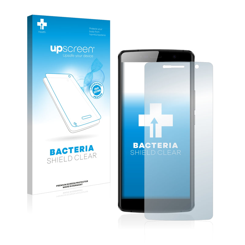 upscreen Bacteria Shield Clear Premium Antibacterial Screen Protector for Leagoo Power 5