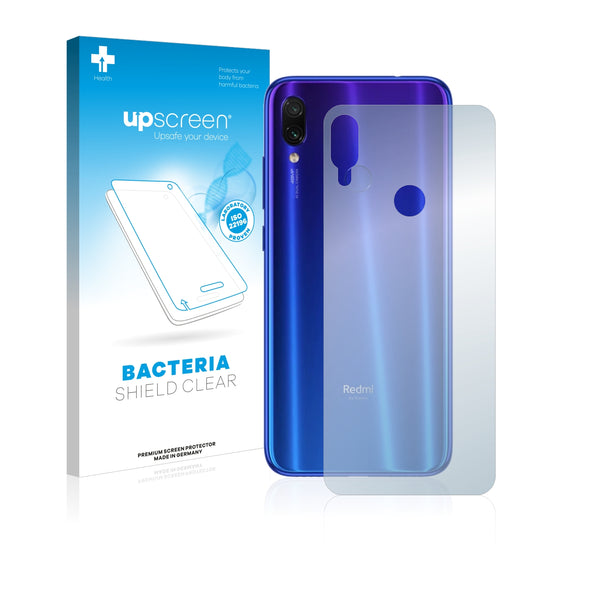 upscreen Bacteria Shield Clear Premium Antibacterial Screen Protector for Xiaomi Redmi Note 7 (Back)