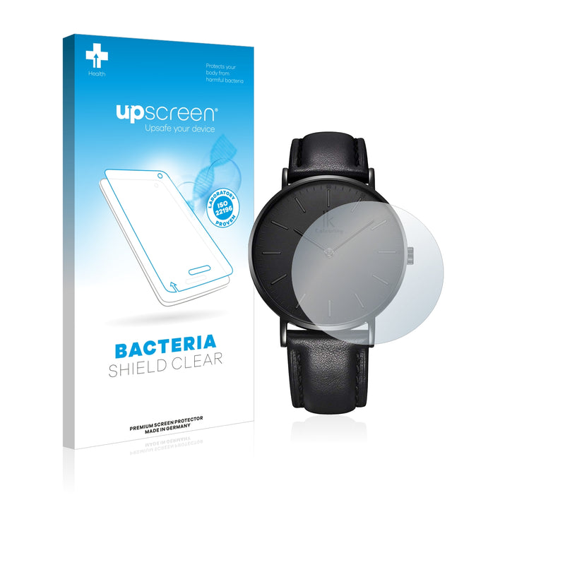 upscreen Bacteria Shield Clear Premium Antibacterial Screen Protector for Alienwork IK Watch (36 mm)