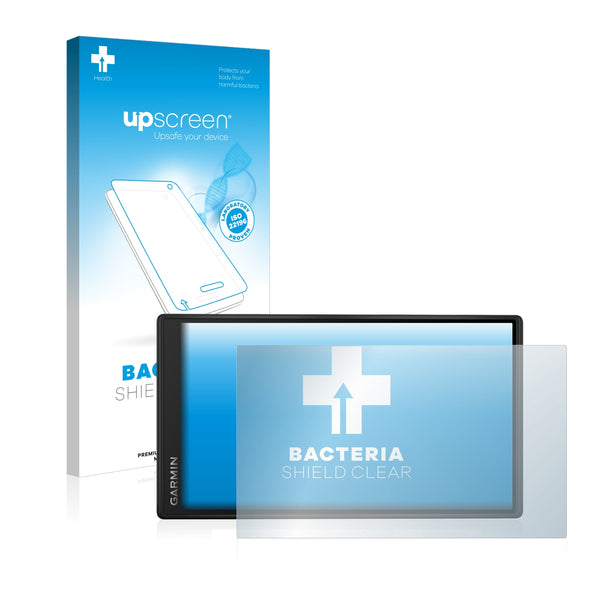 upscreen Bacteria Shield Clear Premium Antibacterial Screen Protector for Garmin DriveSmart 55
