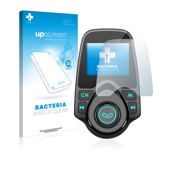 upscreen Bacteria Shield Clear Premium Antibacterial Screen Protector for Omorc FM Transmitter