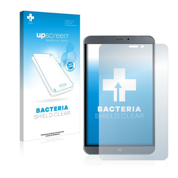 upscreen Bacteria Shield Clear Premium Antibacterial Screen Protector for Mediacom SmartPad HX 8 HD