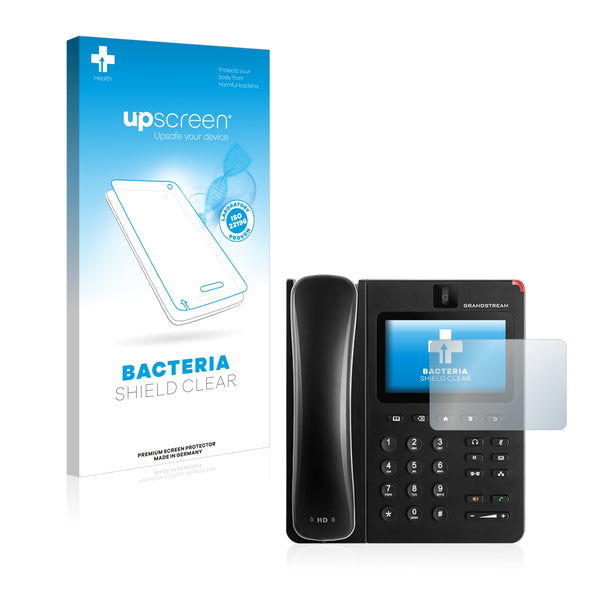 upscreen Bacteria Shield Clear Premium Antibacterial Screen Protector for Grandstream GXV3240
