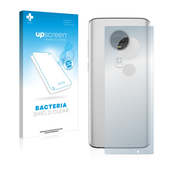 upscreen Bacteria Shield Clear Premium Antibacterial Screen Protector for Motorola Moto G7 Plus (Back)
